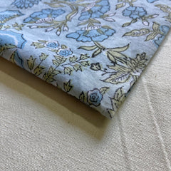 Authentic HandBlock Sanganeri Printed, Eco Friendly Dyes, Pure Soft Cotton Fabric