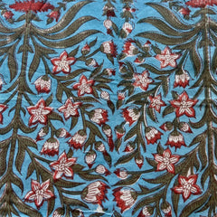 Authentic HandBlock Sanganeri Printed, Eco Friendly Dyes, Pure Soft Cotton Fabric