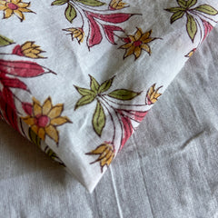 Authentic HandBlock Sanganeri Printed, Eco Friendly Dyes, Pure Soft Cotton Fabric