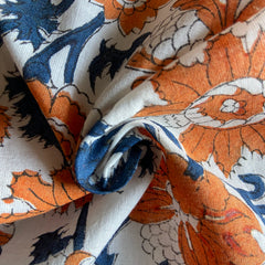 Authentic HandBlock Sanganeri Printed, Eco Friendly Dyes, Pure Soft Cotton Fabric