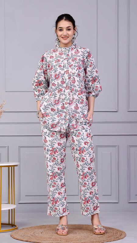 Printed Cotton Kurta Set