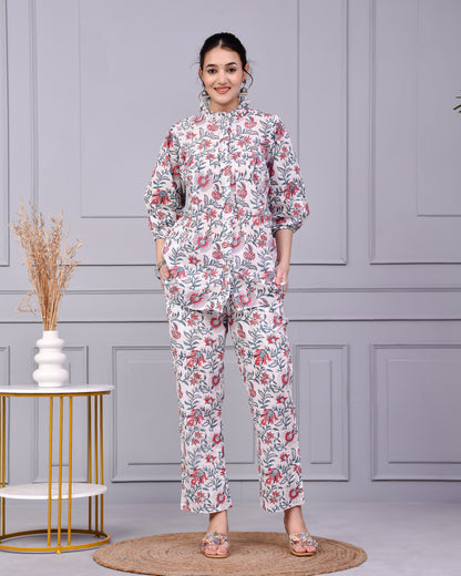 Printed Cotton Kurta Set